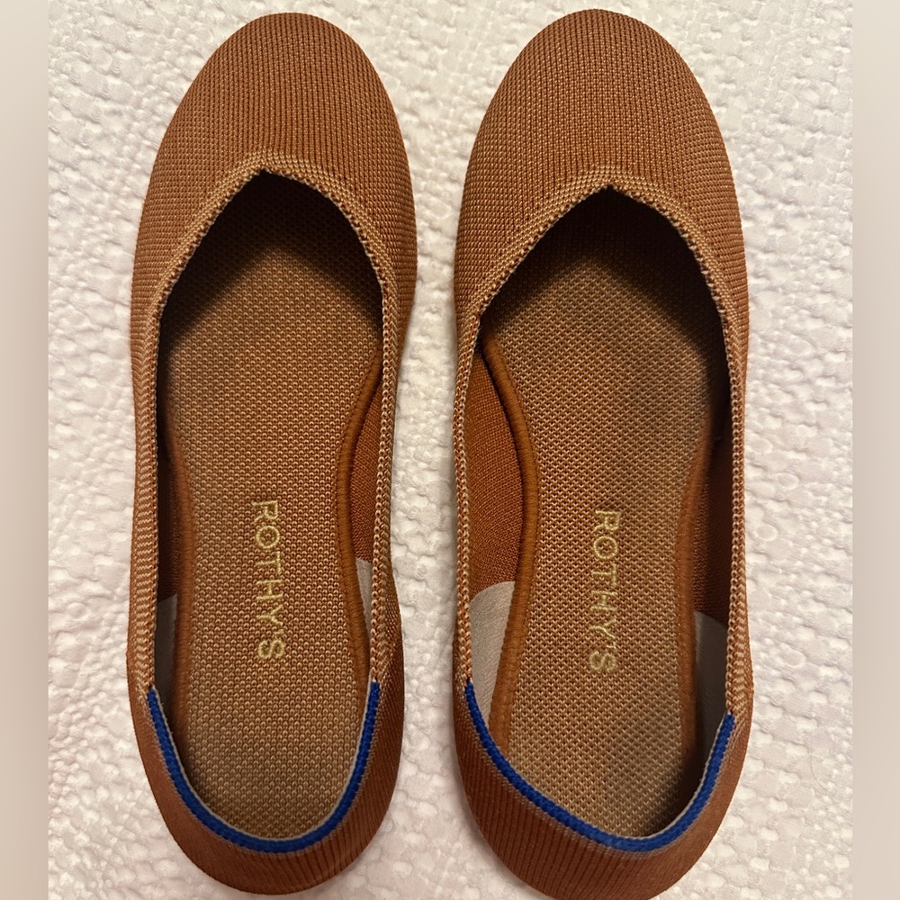 Rothy’s The Flat, Fawn size 8